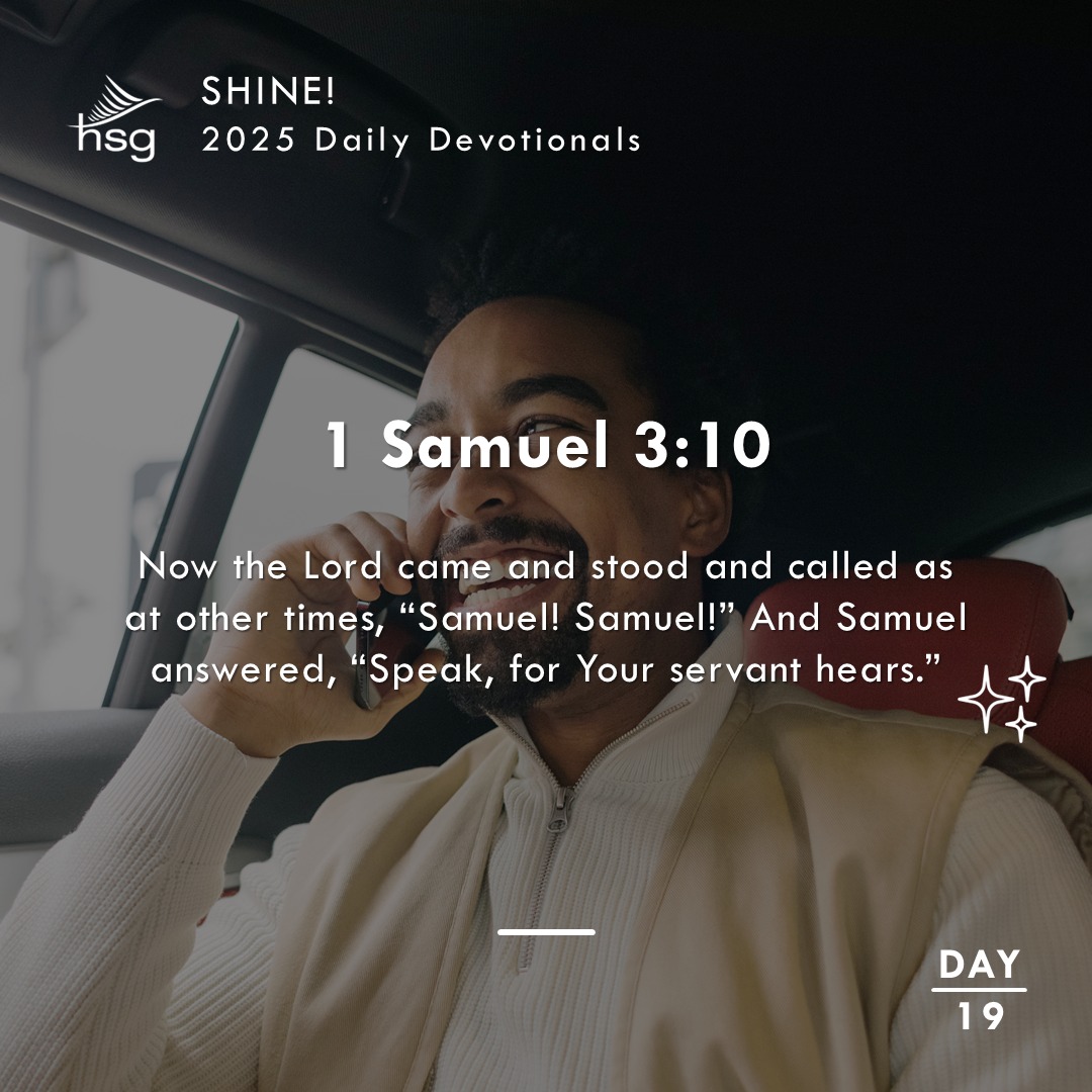 Day 19 – 1 Samuel 3:10