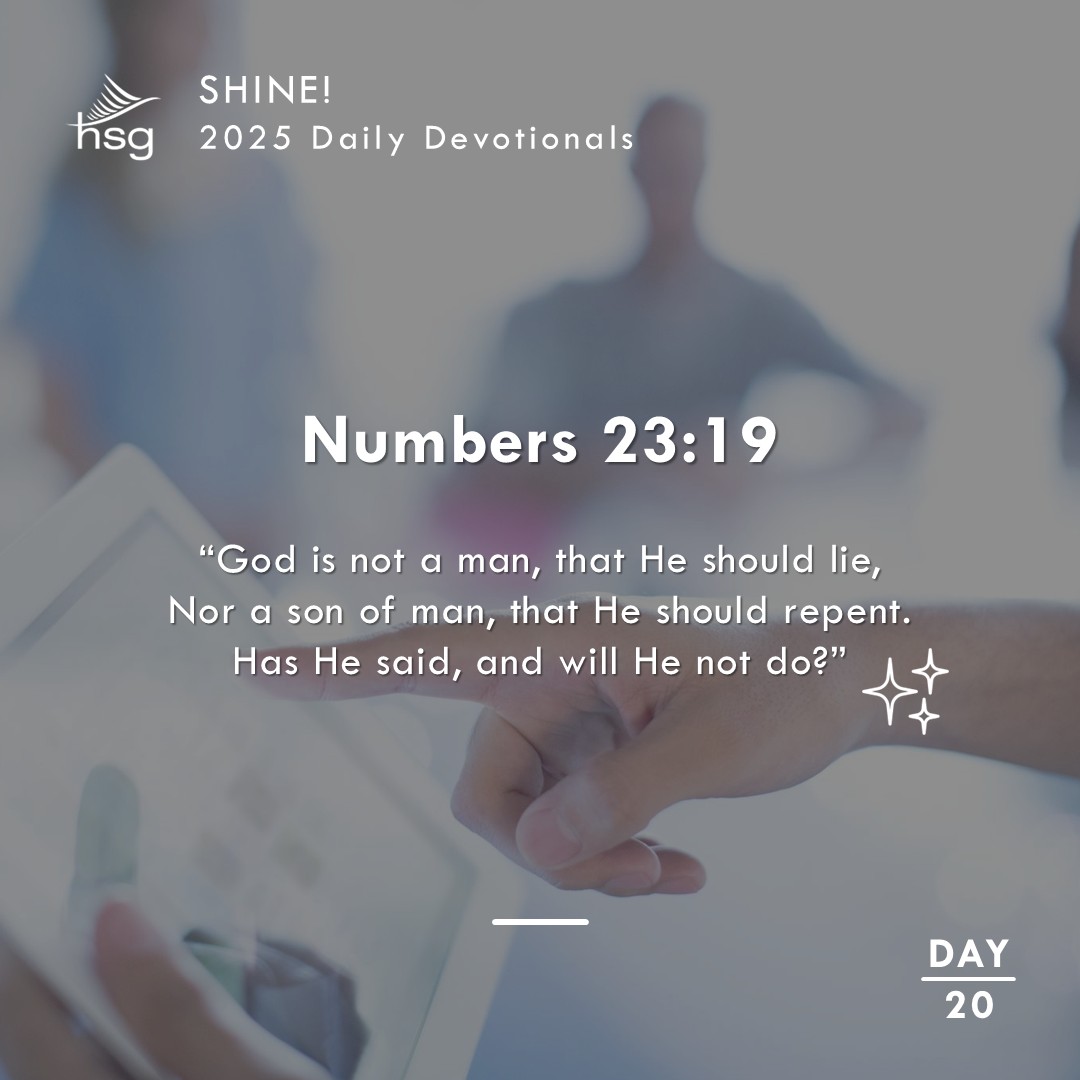 Day 20 – Numbers 23:19