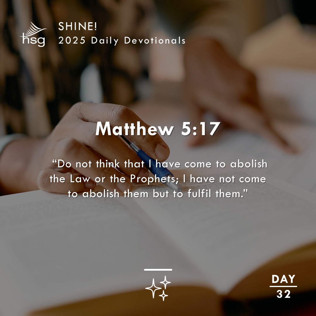 Day 32 – Matthew 5:17