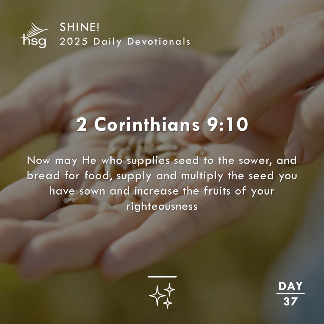 Day 37 – 2 Corinthians 9:10