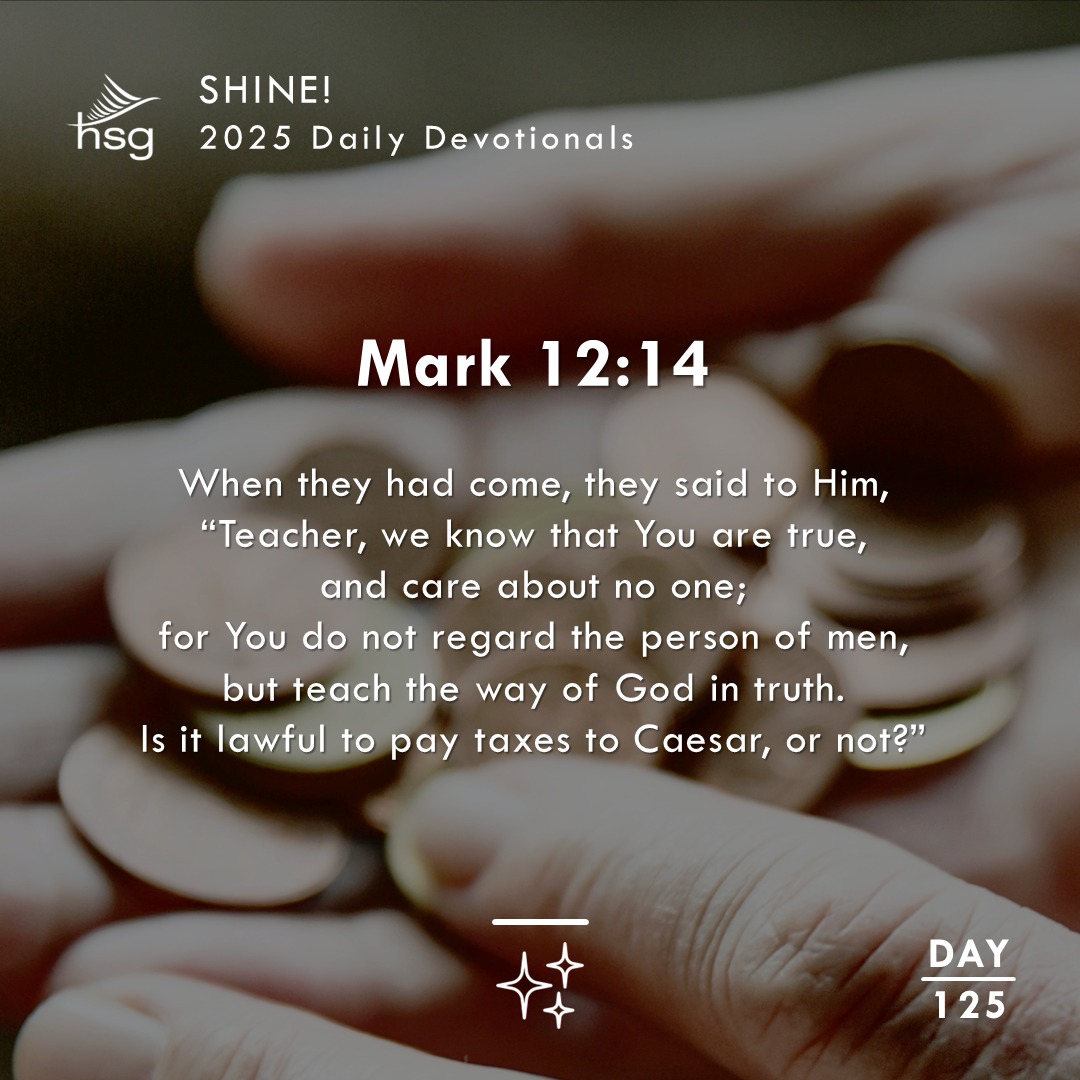 Day 125 – Mark 12:14