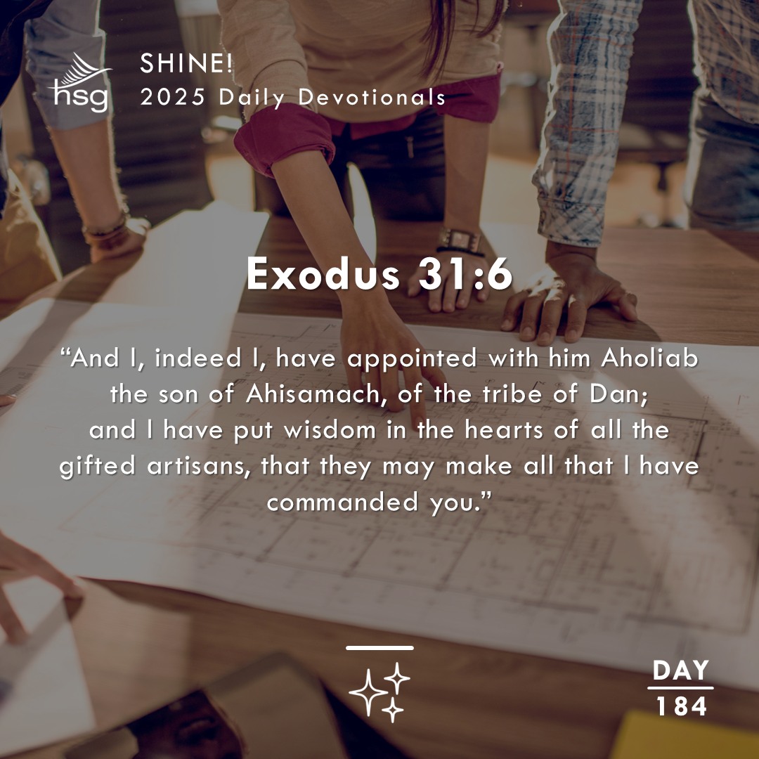 Day 184 – Exodus 31:6