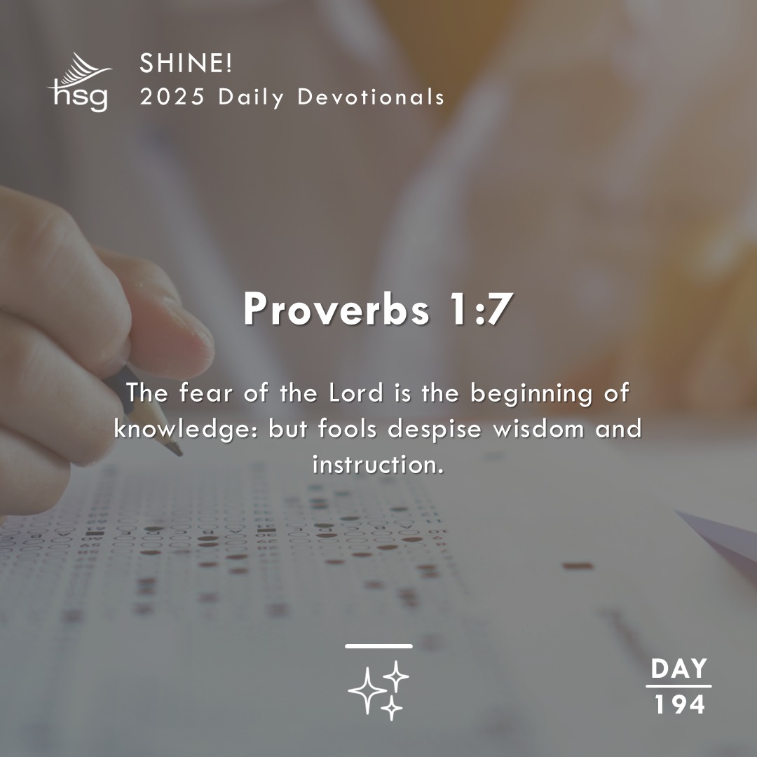 Day 194 – Proverbs 1:7
