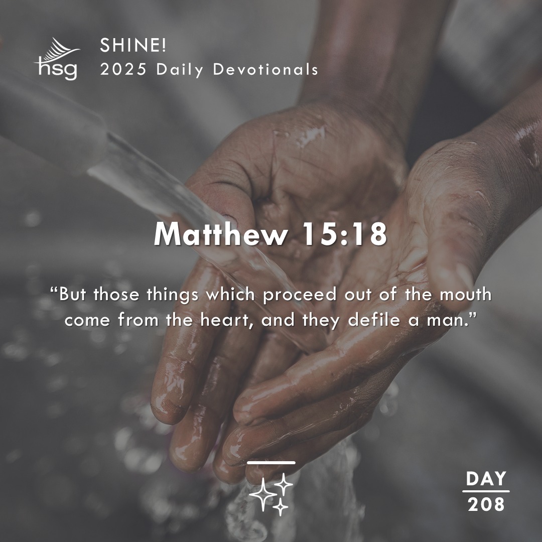 Day 208 – Matthew 15:18