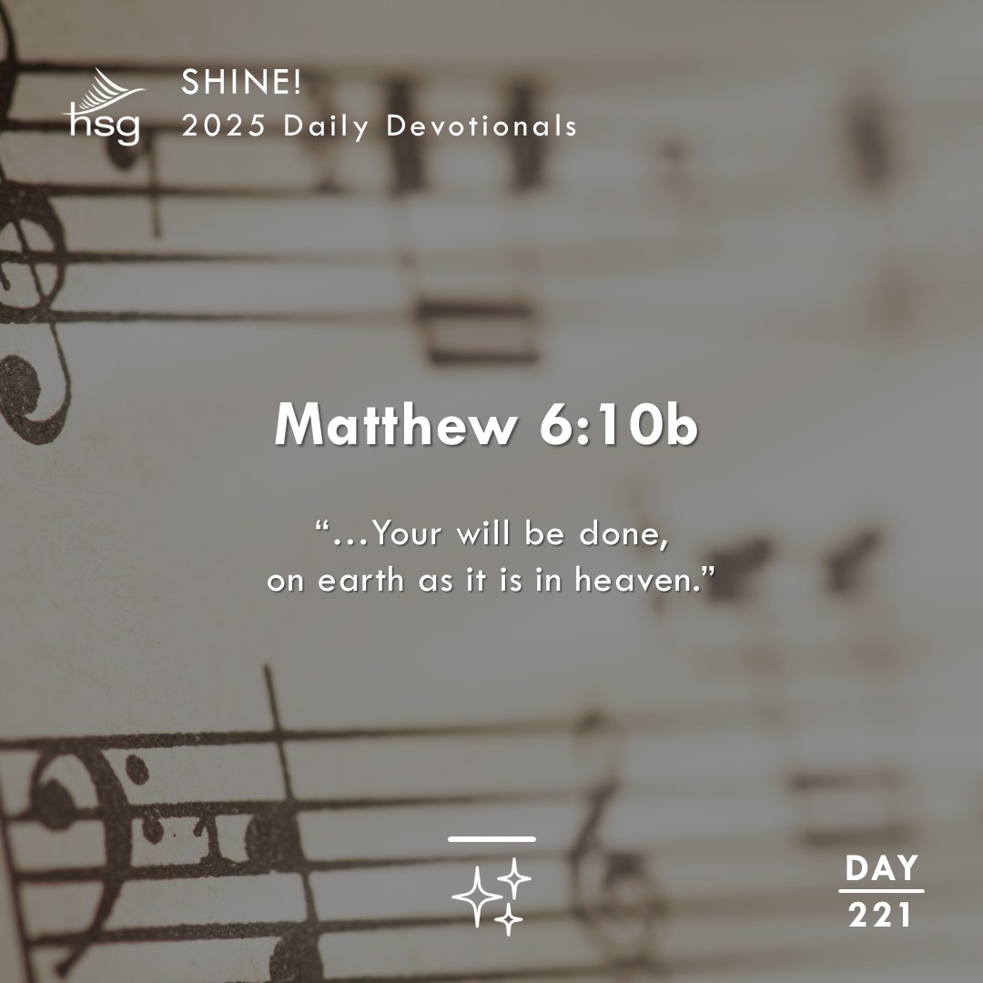 Day 221 – Matthew 6:10b