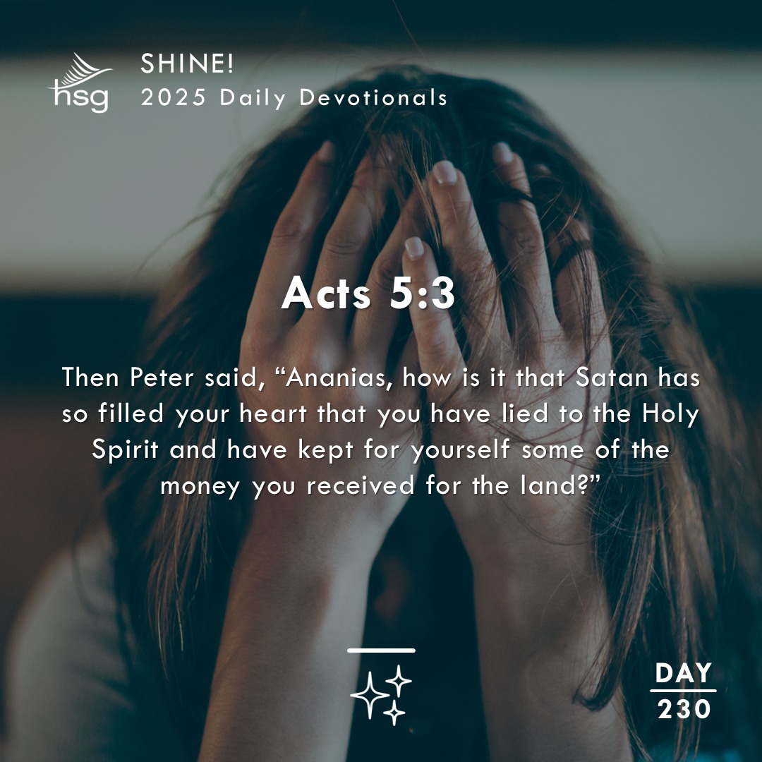 Day 230 – Acts 5:3
