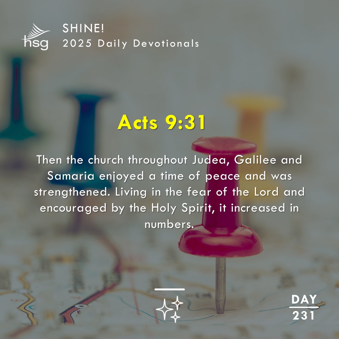 Day 231 – ACTS 9:31