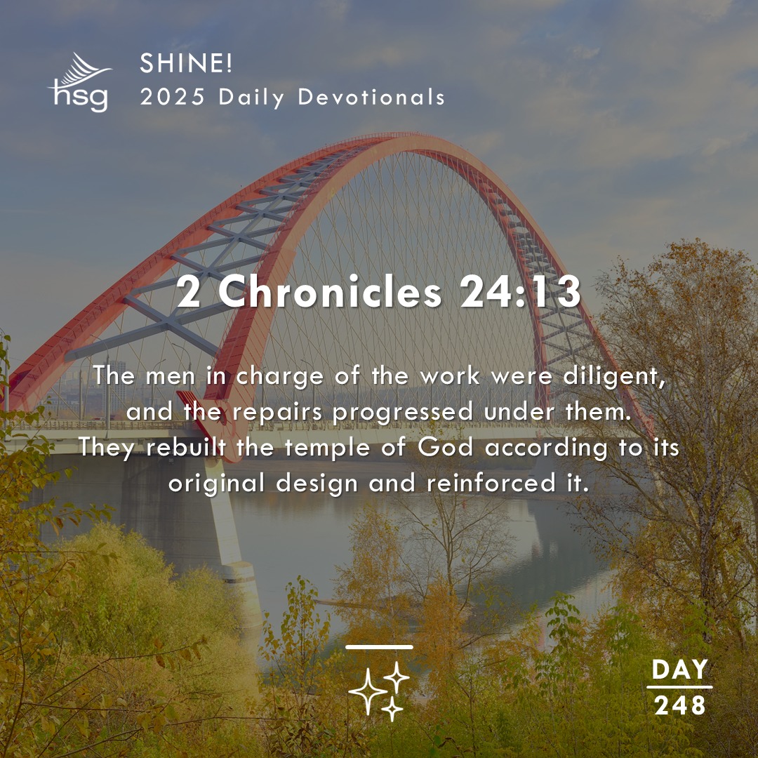 Day 248 – 2 Chronicles 24:13