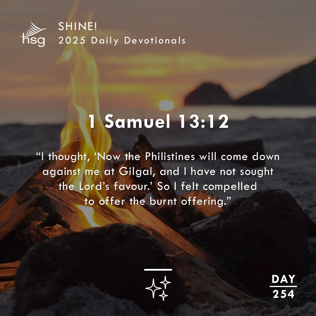 Day 254 – 1 Samuel 13:12