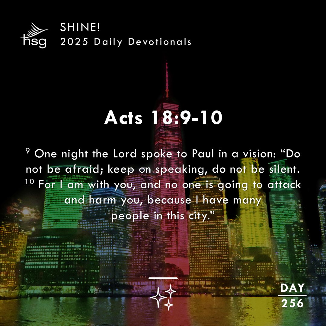 Day 256 – Acts 18:9-10