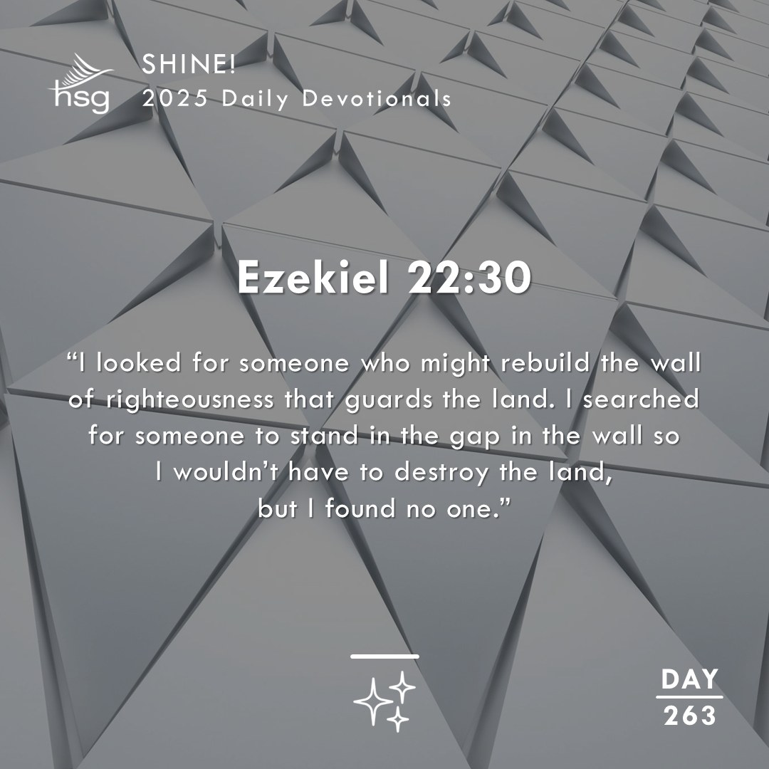 Day 263 – Ezekiel 22:30