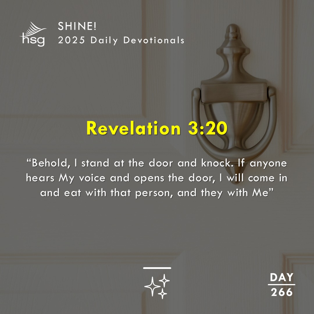 Day 266 – REVELATION 3:20