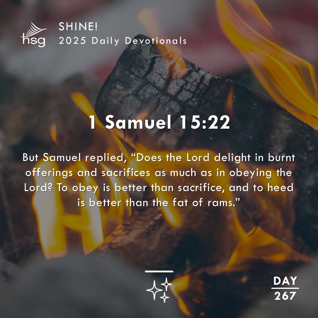 Day 267 – 1 Samuel 15:22