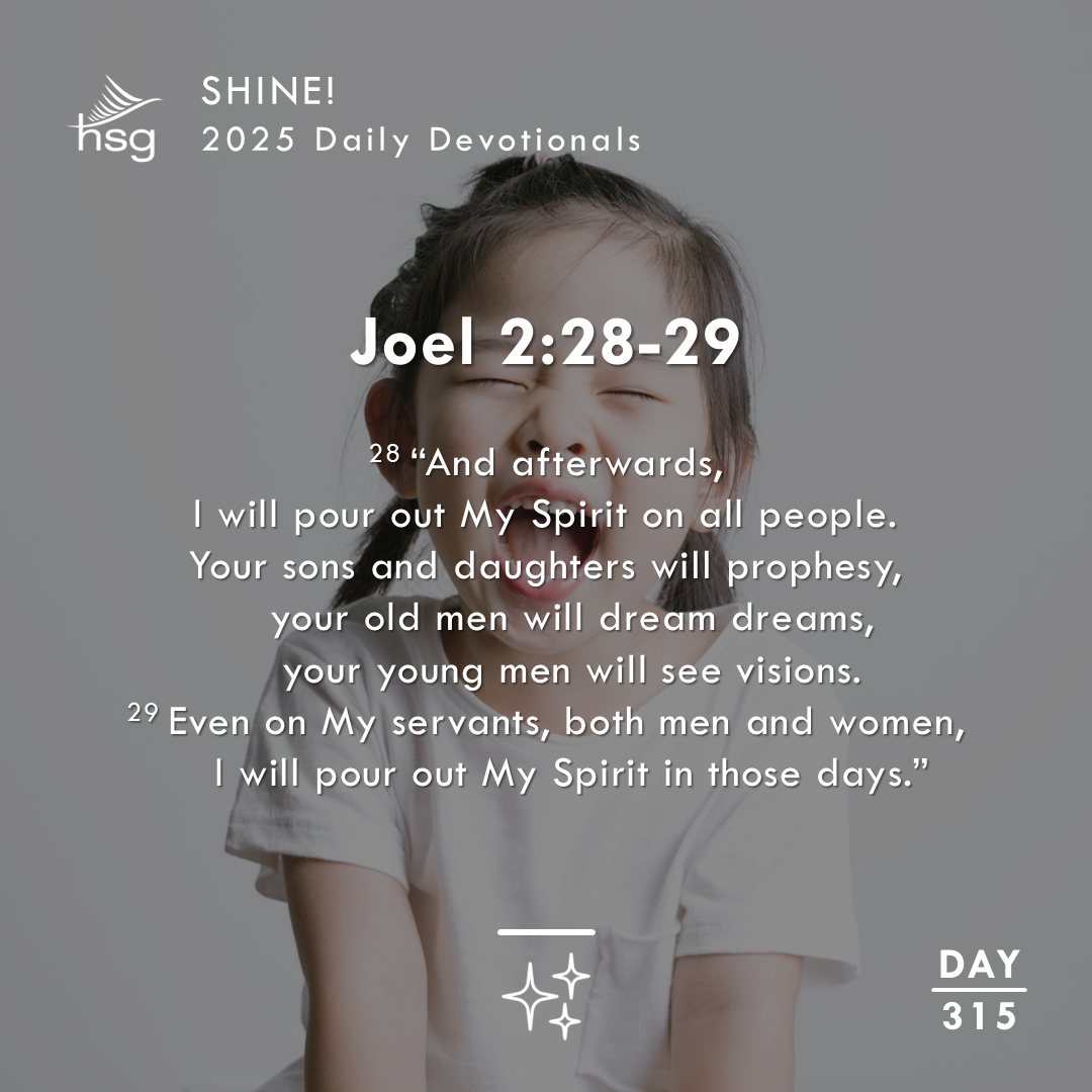 Day 315 – Joel 2:28-29