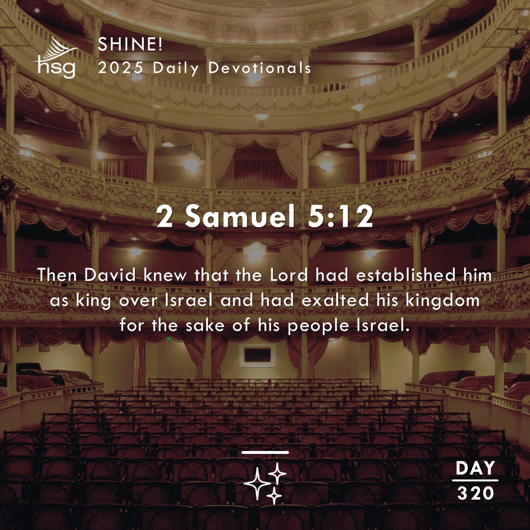 Day 320 – 2 Samuel 5:12