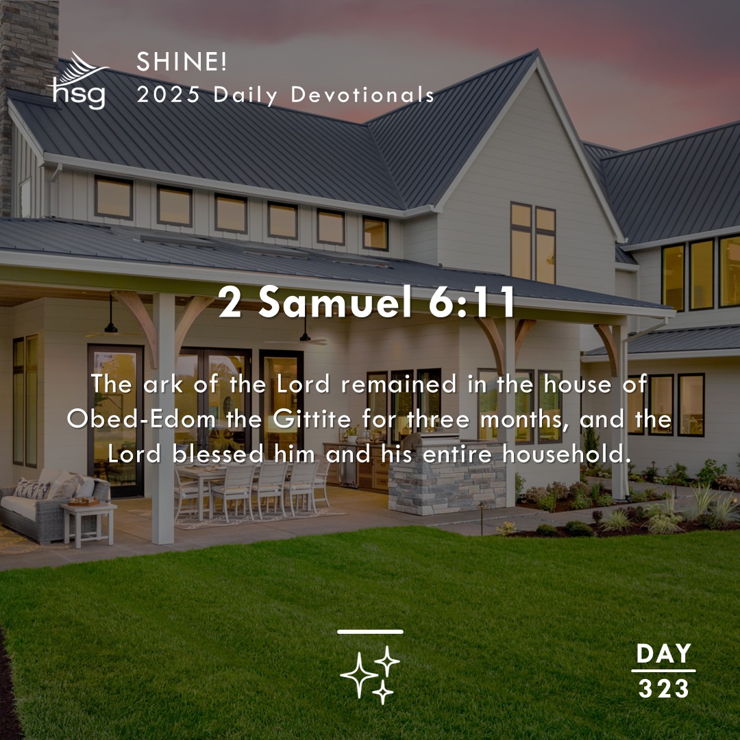 Day 323 – 2 Samuel 6:11