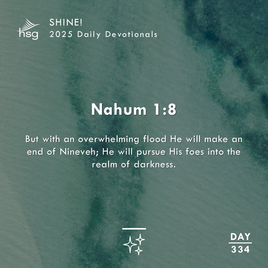 Day 334 – Nahum 1:8