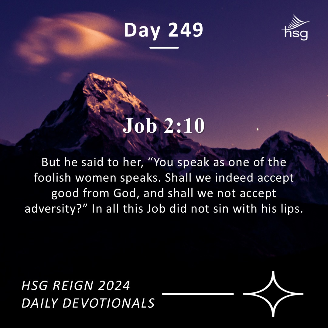 Day 249 – Job 2:10