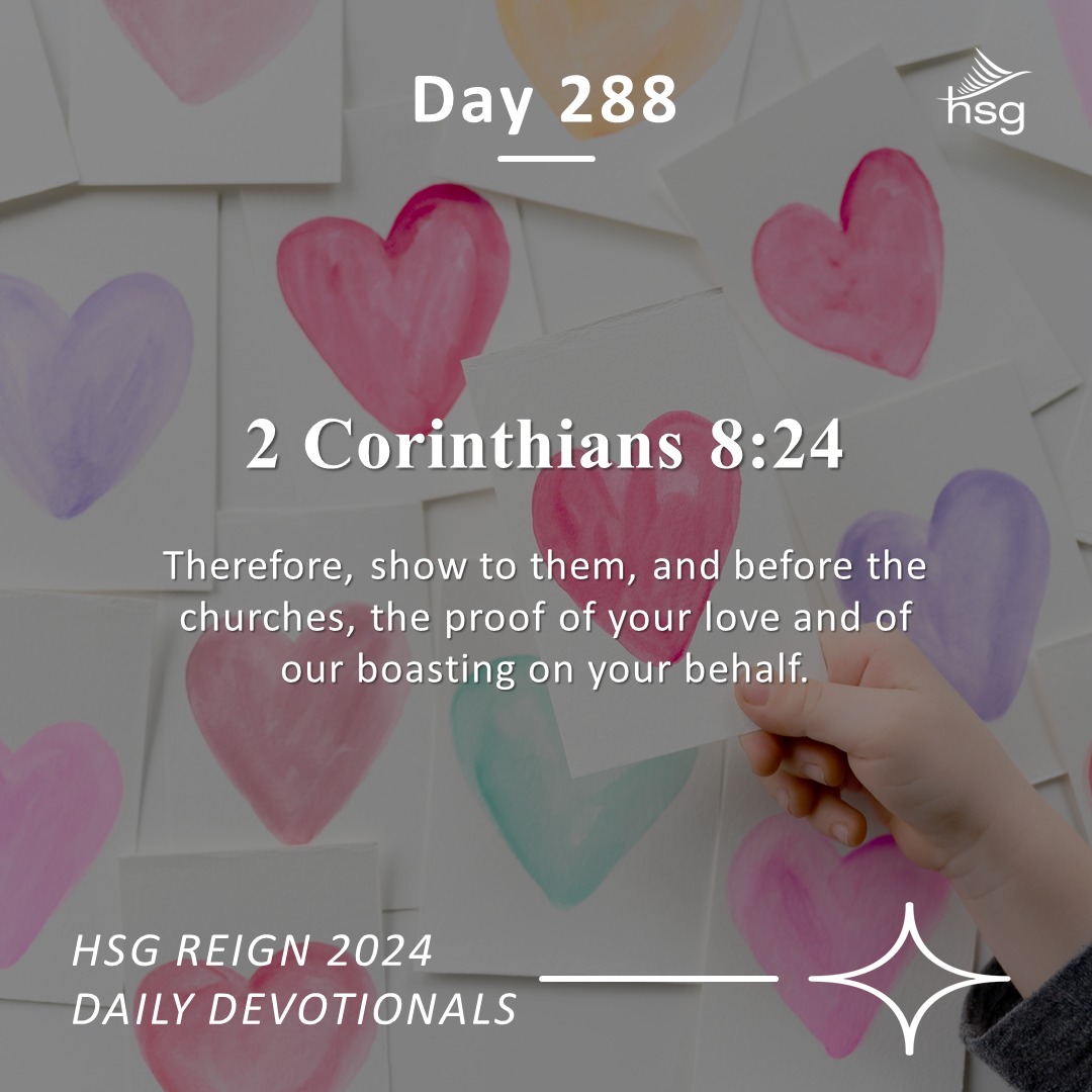 Day 288 – 2 Corinthians 8:24