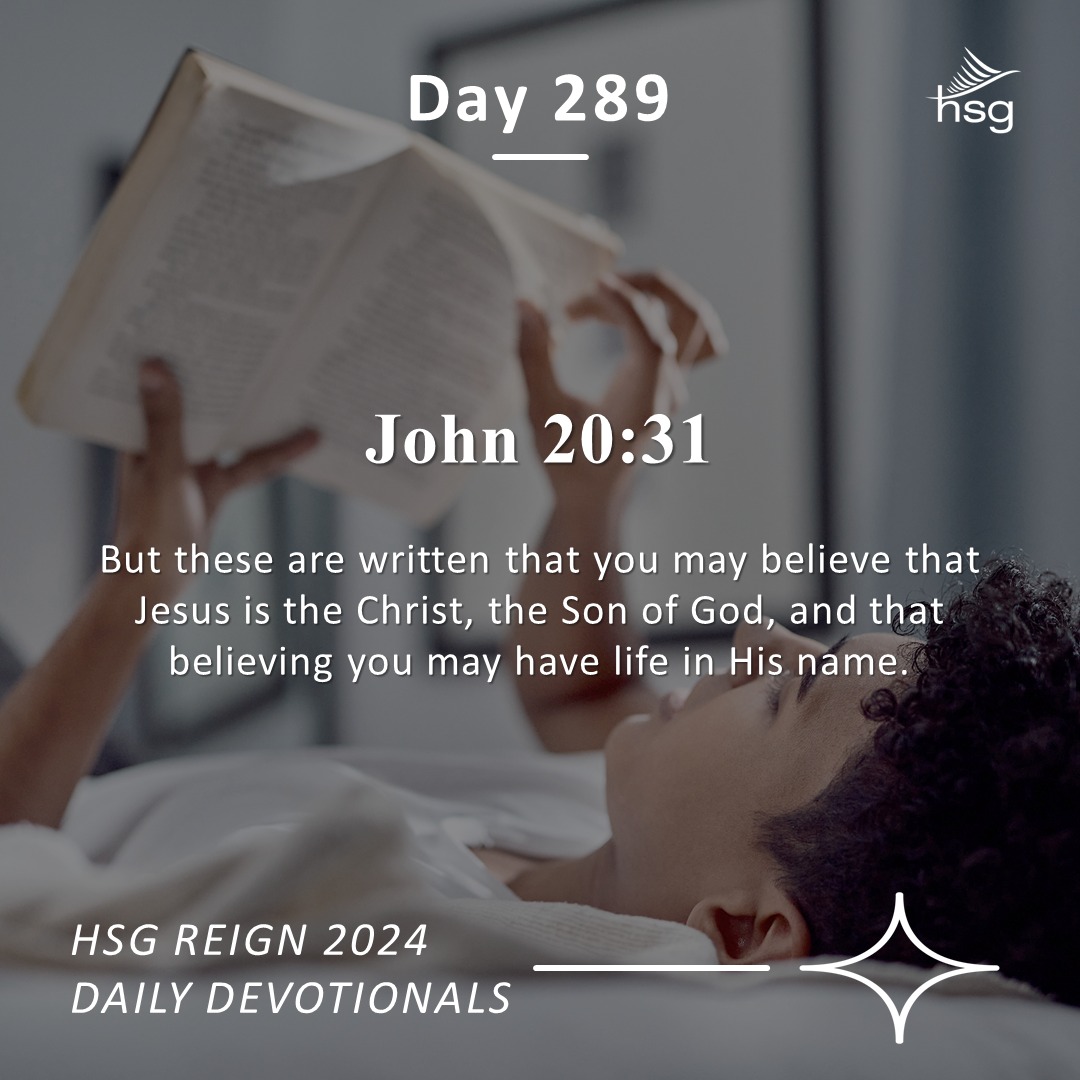 Day 289 – John 20:31