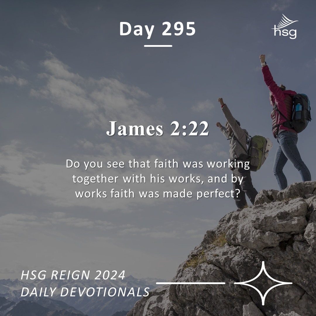 Day 295 – James 2:22