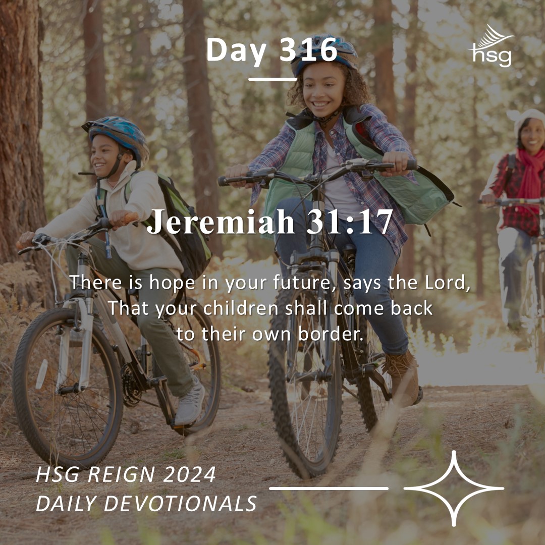 Day 316 – Jeremiah 31:17