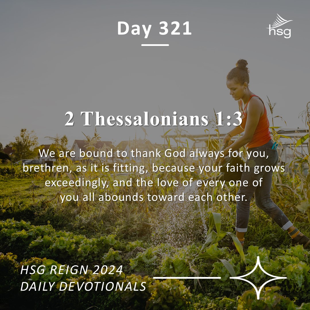 Day 321 – 2 Thessalonians 1:3